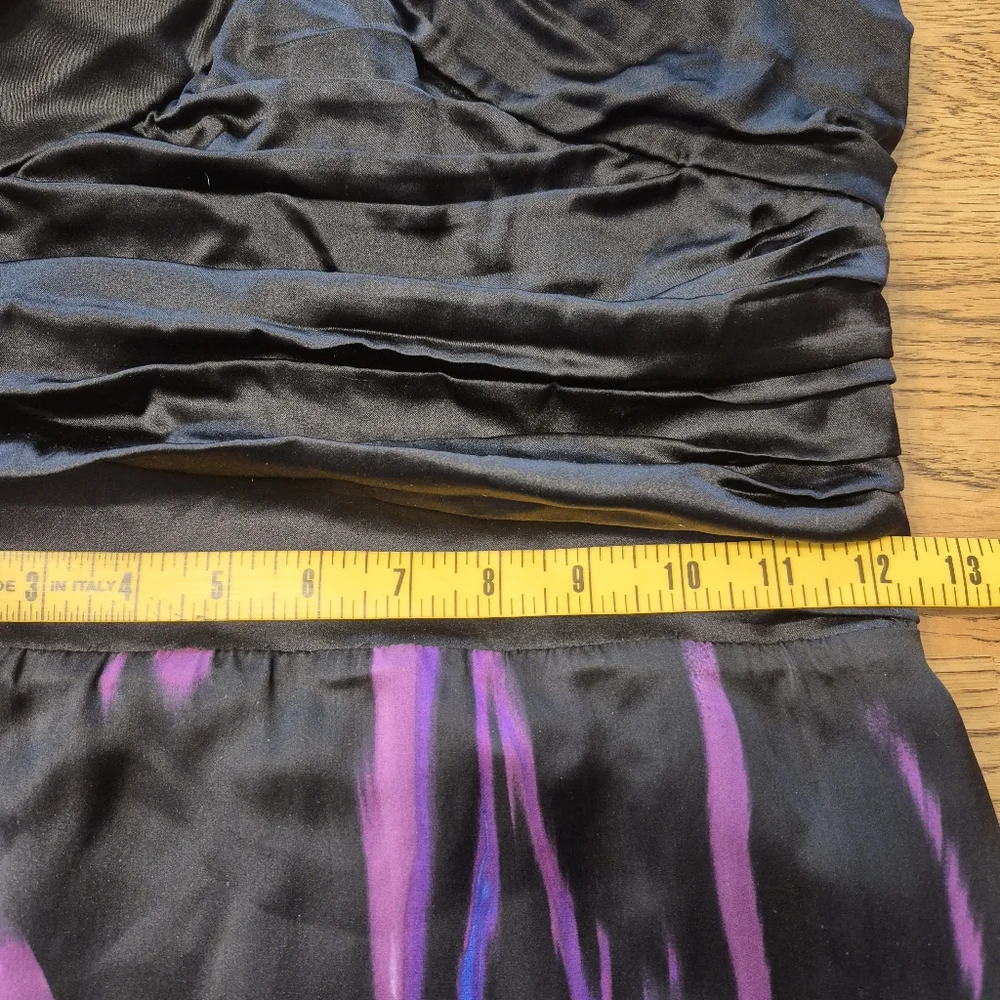 bebe Denora Bloom Silk Iris Tie Halter Silk Dress NWT - Picture 14 of 14